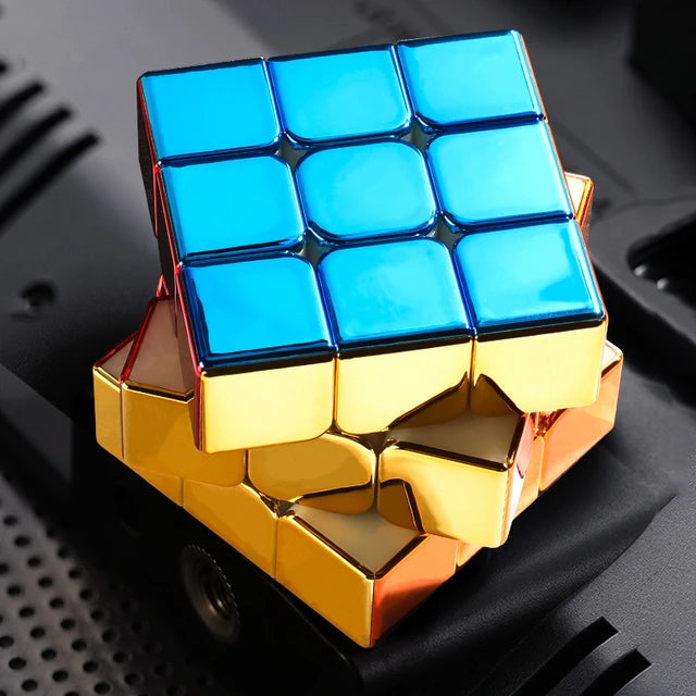 Shiny Metallic Puzzle Cube - Giggly Groves