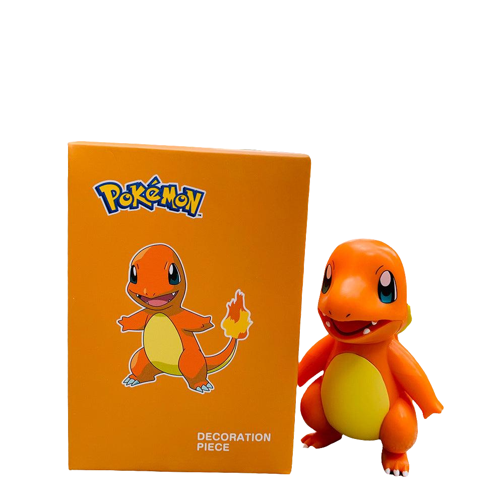 Genuine Pokémon Blind Box: Collectible Anime Figures from Giggly Groves, featuring a vibrant yellow box with the iconic Pikachu character and the Pokémon logo. Next to the box stands a collectible anime figure of Pikachu with its recognizable cheerful expression and red cheek circles, all set against a white background for clear viewing