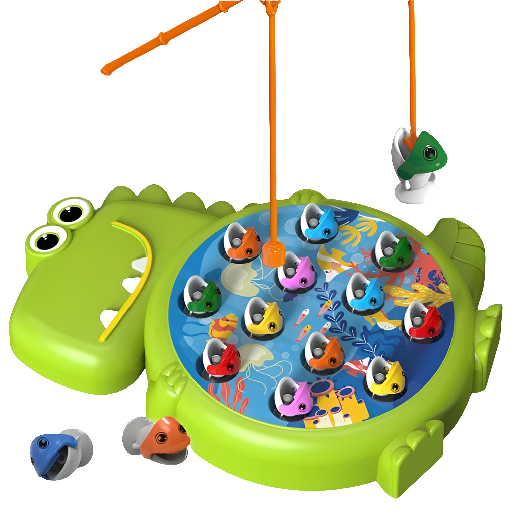 Montessori-Inspired Dinosaur Magnetic Fishing Game for Kids - Gigglygroves