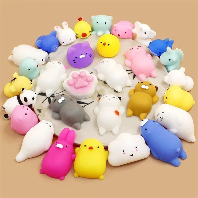 Adorable Kawaii Mochi Squishy Toy Set - Giggly Groves