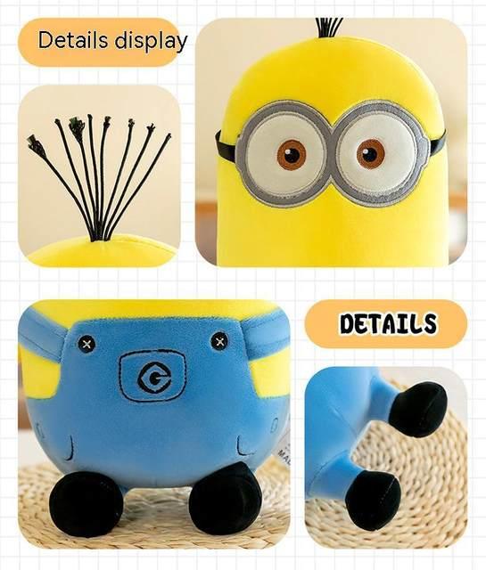 Adorable Minions Plush Toy - Bob & Stuart in Jeans Soft Dolls by Giggly Groves 