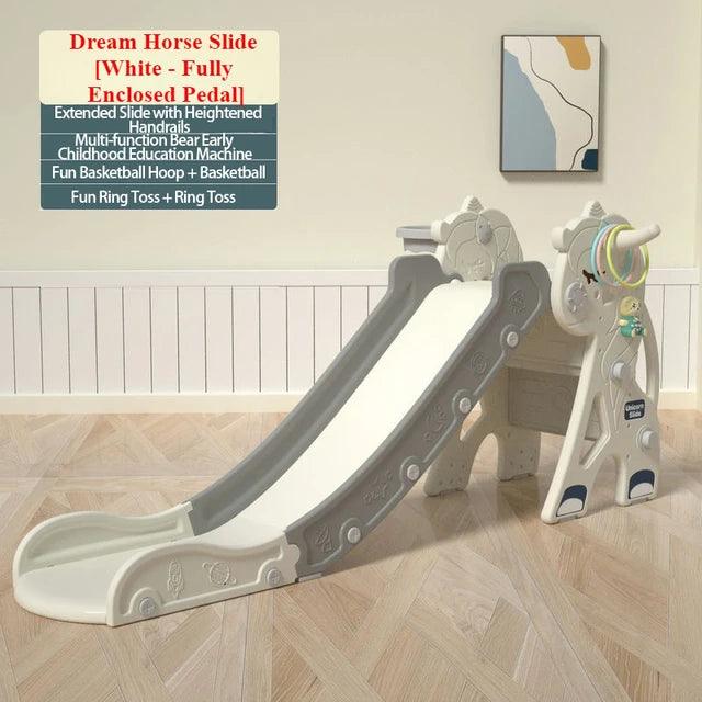 Interactive Unicorn-Themed Kids Slide with Music - GIGGLY GROVES