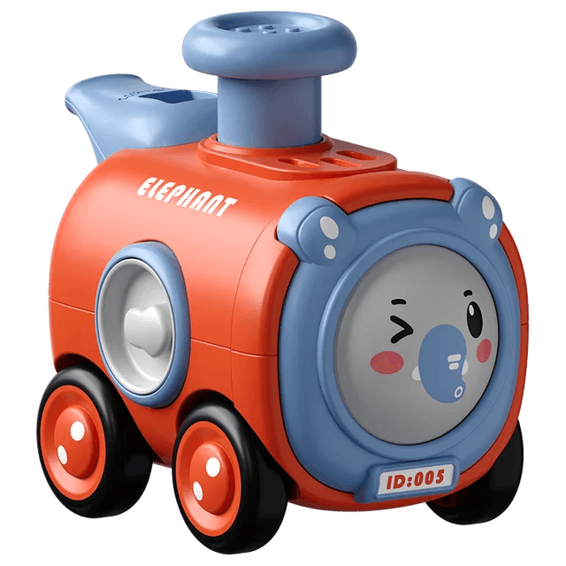 Durable Cartoon Face-Changing Toy Train with Whistle - Giggly Groves