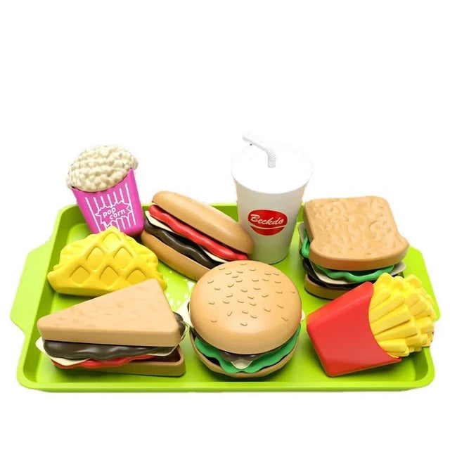 9-Piece Hamburger Snacks Playset - Giggly Groves