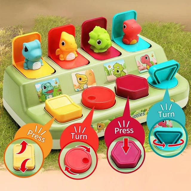 Colorful Interactive Pop-Up Toy for Toddlers - Giggly Groves