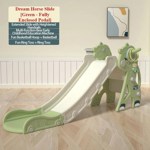 Interactive Unicorn-Themed Kids Slide with Music - GIGGLY GROVES