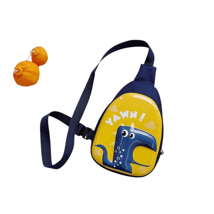 Children's Cute Cartoon Hard Shell Chest Bag - Adorable Dinosaur Design | Giggly Groves