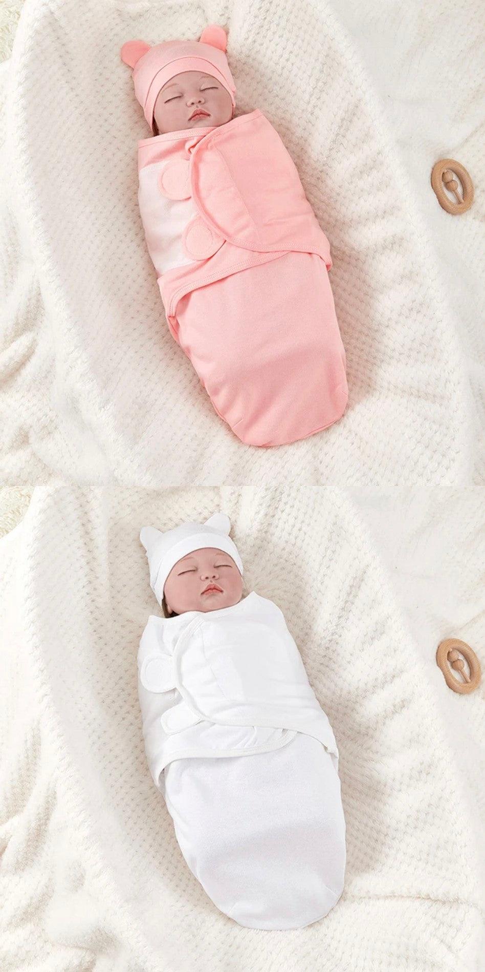 Adjustable Cotton Newborn Sleeping Bag Set - Giggly Groves 