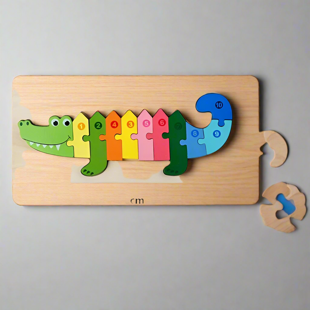 Engaging Animal & Vehicle Themed Wooden Puzzles - Giggly Groves