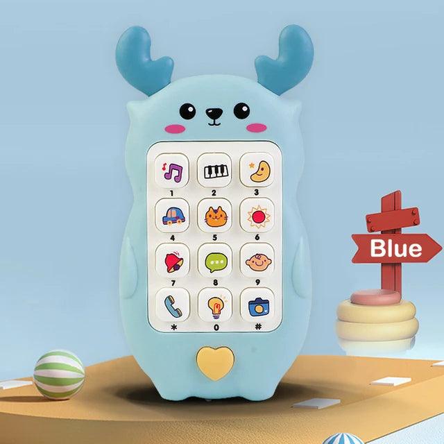 Baby Phone Toy: Music Sound Telephone with Teether for Early Education