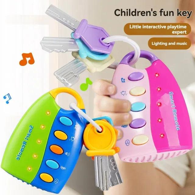 Interactive Baby Car Key Toy with Educational Lights - Giggly Groves