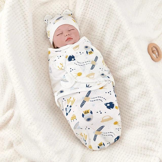 Adjustable Cotton Newborn Sleeping Bag Set - Giggly Groves 