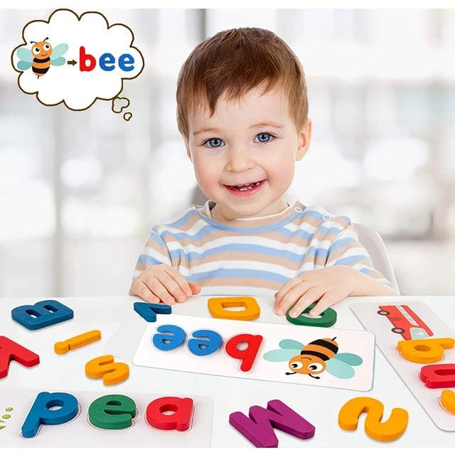 Montessori See and Spell Learning Toy - Giggly Groves