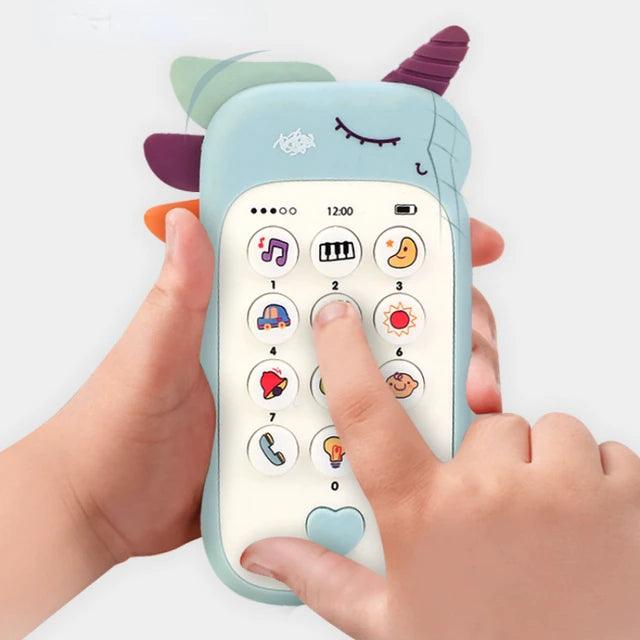 Baby Phone Toy: Music Sound Telephone with Teether for Early Education