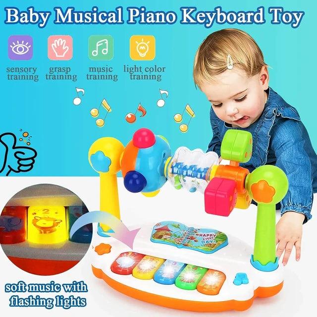 Interactive Baby Piano Keyboard with Lights and Sounds- Giggly Groves