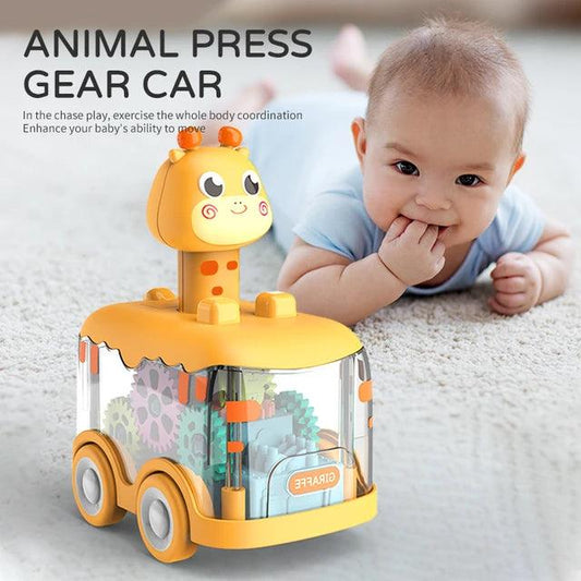 Interactive Press-and-Go Gear Car Toy - Giggly Groves