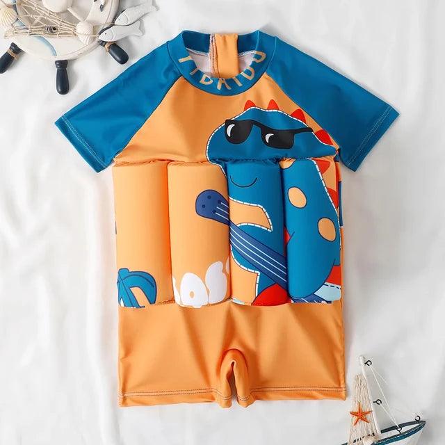 Cartoon Buoyancy Swimwear for Kids: Giggly Groves