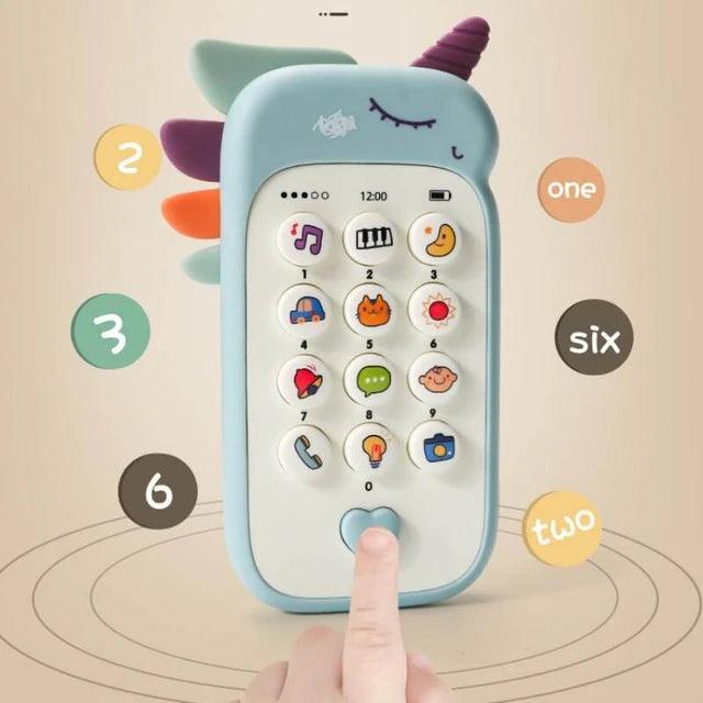 Baby Phone Toy: Music Sound Telephone with Teether for Early Education