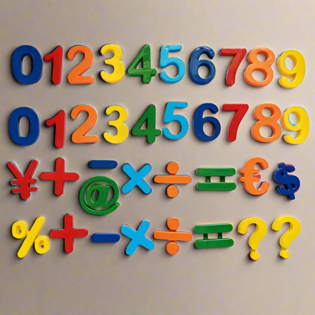 Engaging 26-Piece Magnetic Alphabet & Numbers Set - Giggly Groves