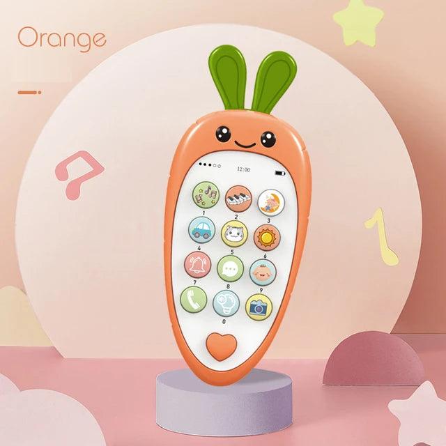 Baby Phone Toy: Music Sound Telephone with Teether for Early Education