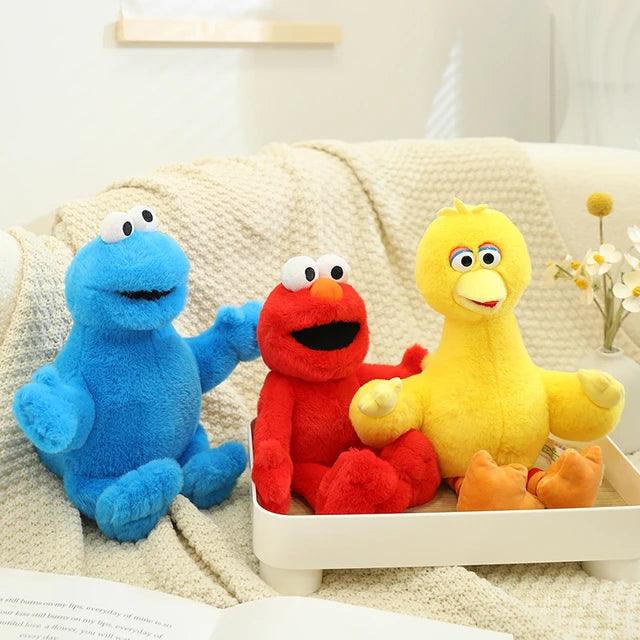 Soft Kawaii Anime Sesame Plush Toys  Cookie Monster- Giggly Groves