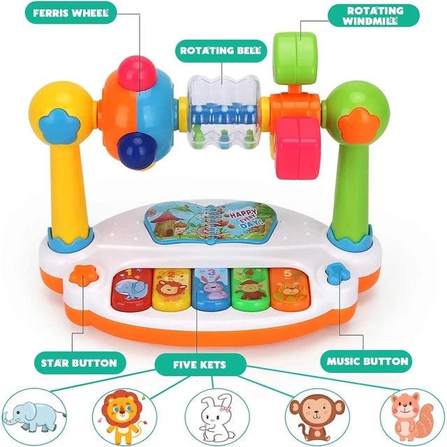 Interactive Baby Piano Keyboard with Lights and Sounds- Giggly Groves