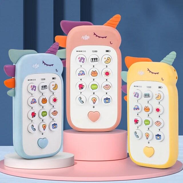 Baby Phone Toy: Music Sound Telephone with Teether for Early Education