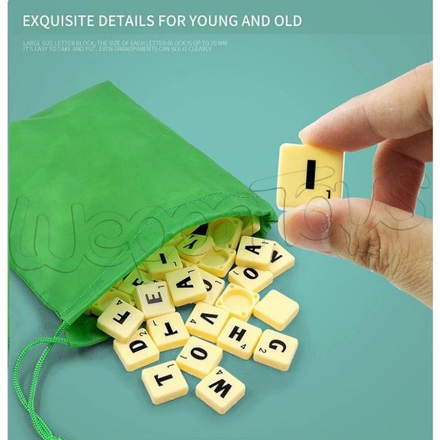 Travel Scrabble Puzzle Board Game: Giggly Groves