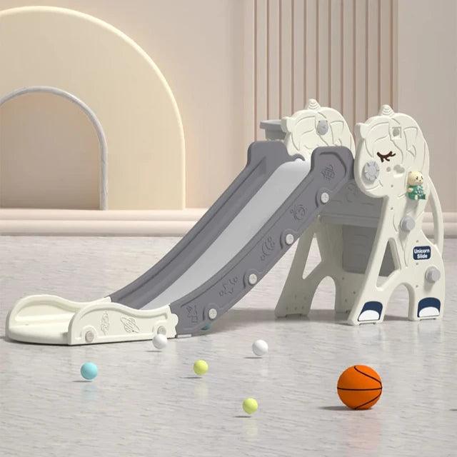 Interactive Unicorn-Themed Kids Slide with Music - GIGGLY GROVES