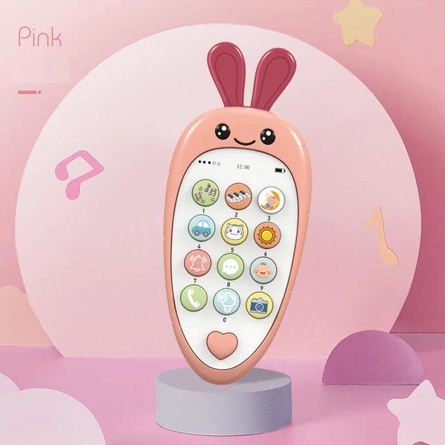 Baby Phone Toy: Music Sound Telephone with Teether for Early Education