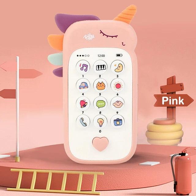 Baby Phone Toy: Music Sound Telephone with Teether for Early Education