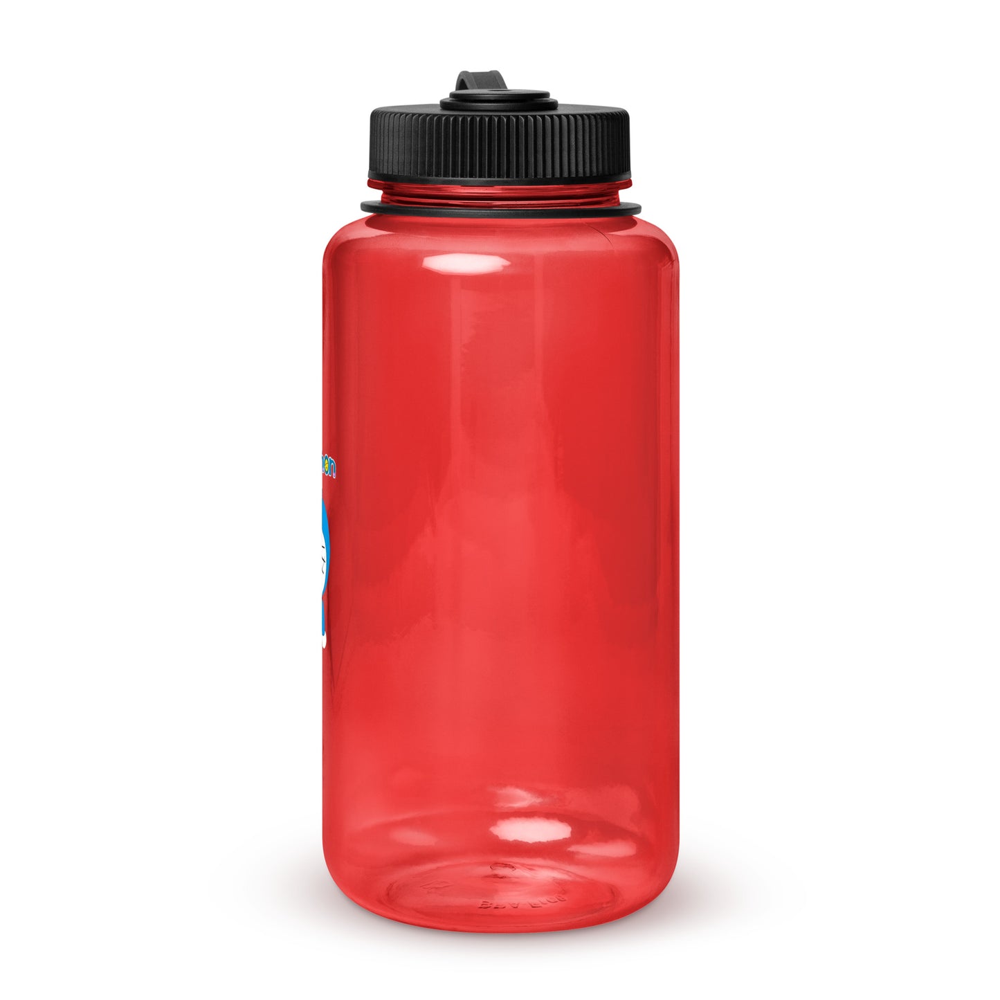 Wide mouth plastic water bottle