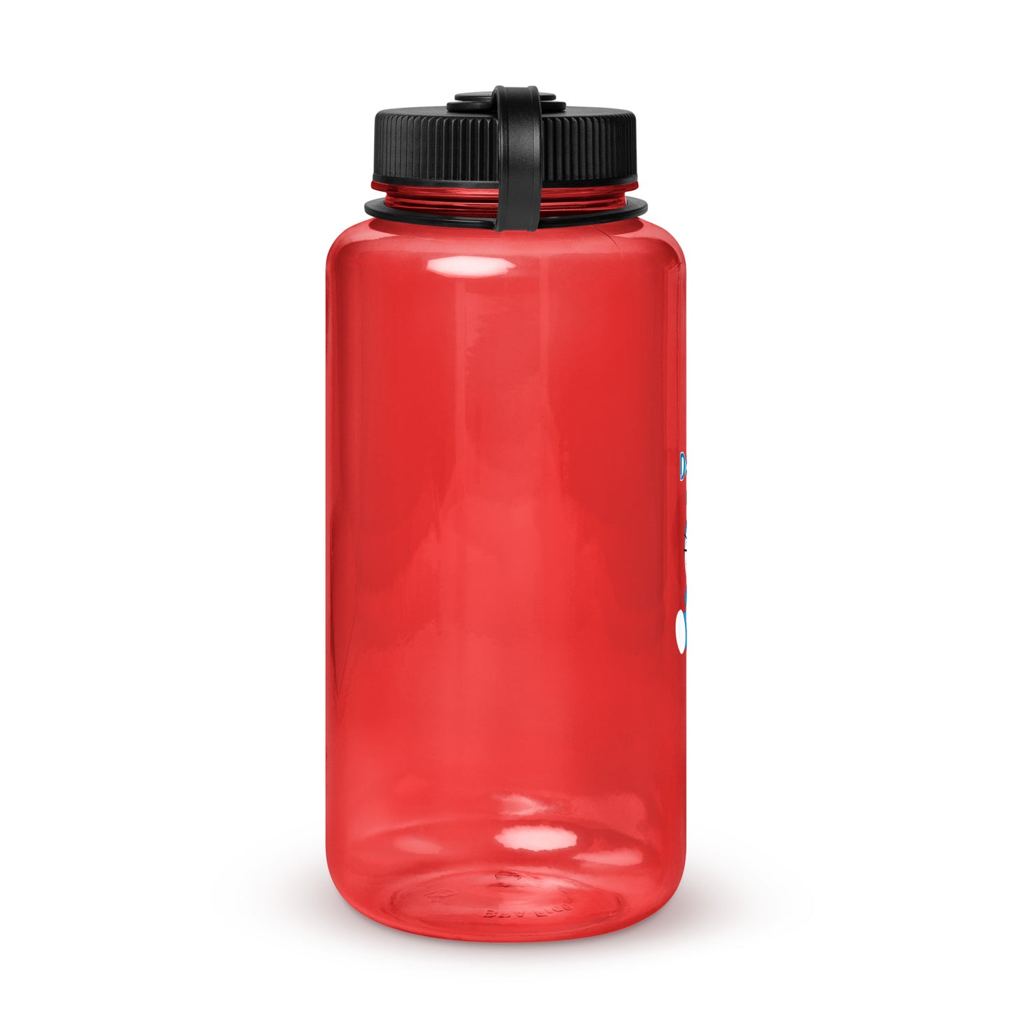 Wide mouth plastic water bottle