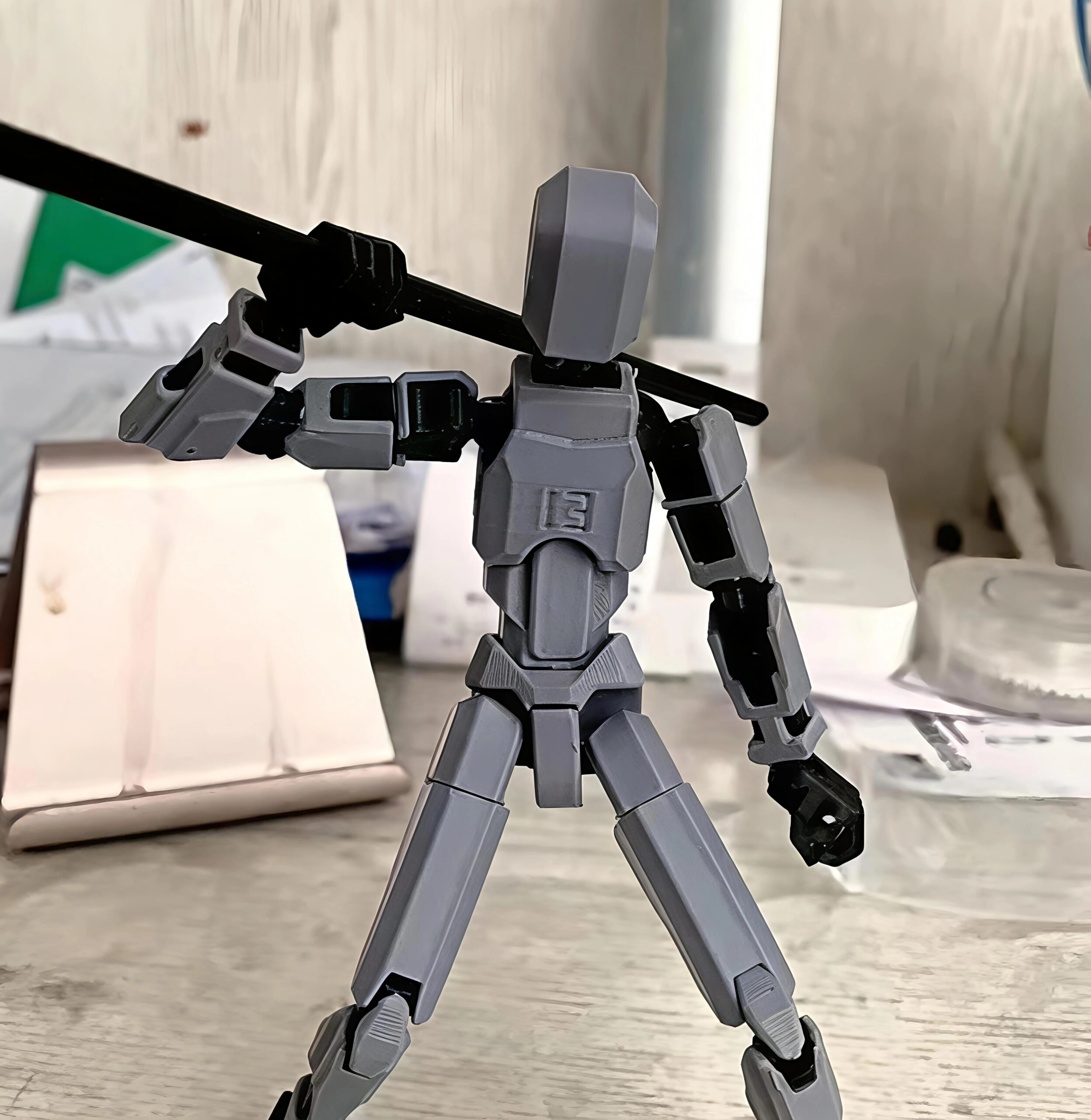 T13 Multi-Jointed 3D Printed Action Figure DIY Model Kit – Fully Articulated Poseable Robot Dummy Figure for Stop Motion & Drawing (Ages 12+) - Image 19