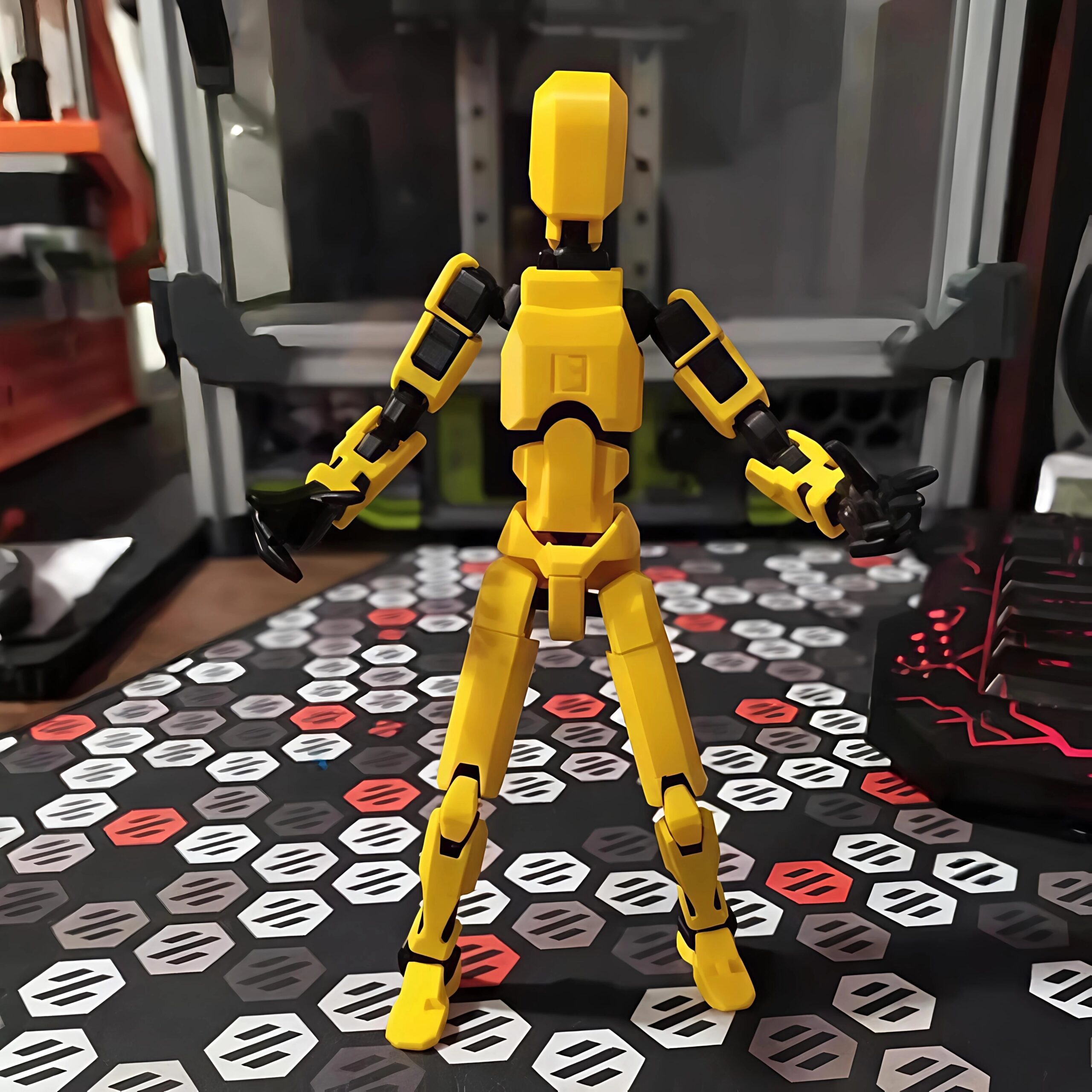T13 Multi-Jointed 3D Printed Action Figure DIY Model Kit – Fully Articulated Poseable Robot Dummy Figure for Stop Motion & Drawing (Ages 12+) - Image 9