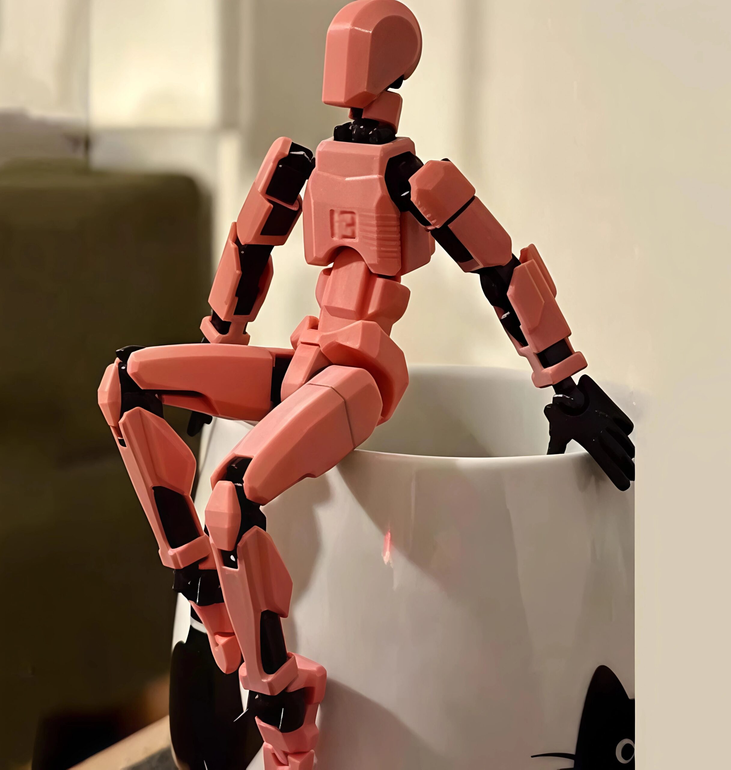 T13 Multi-Jointed 3D Printed Action Figure DIY Model Kit – Fully Articulated Poseable Robot Dummy Figure for Stop Motion & Drawing (Ages 12+) - Image 13