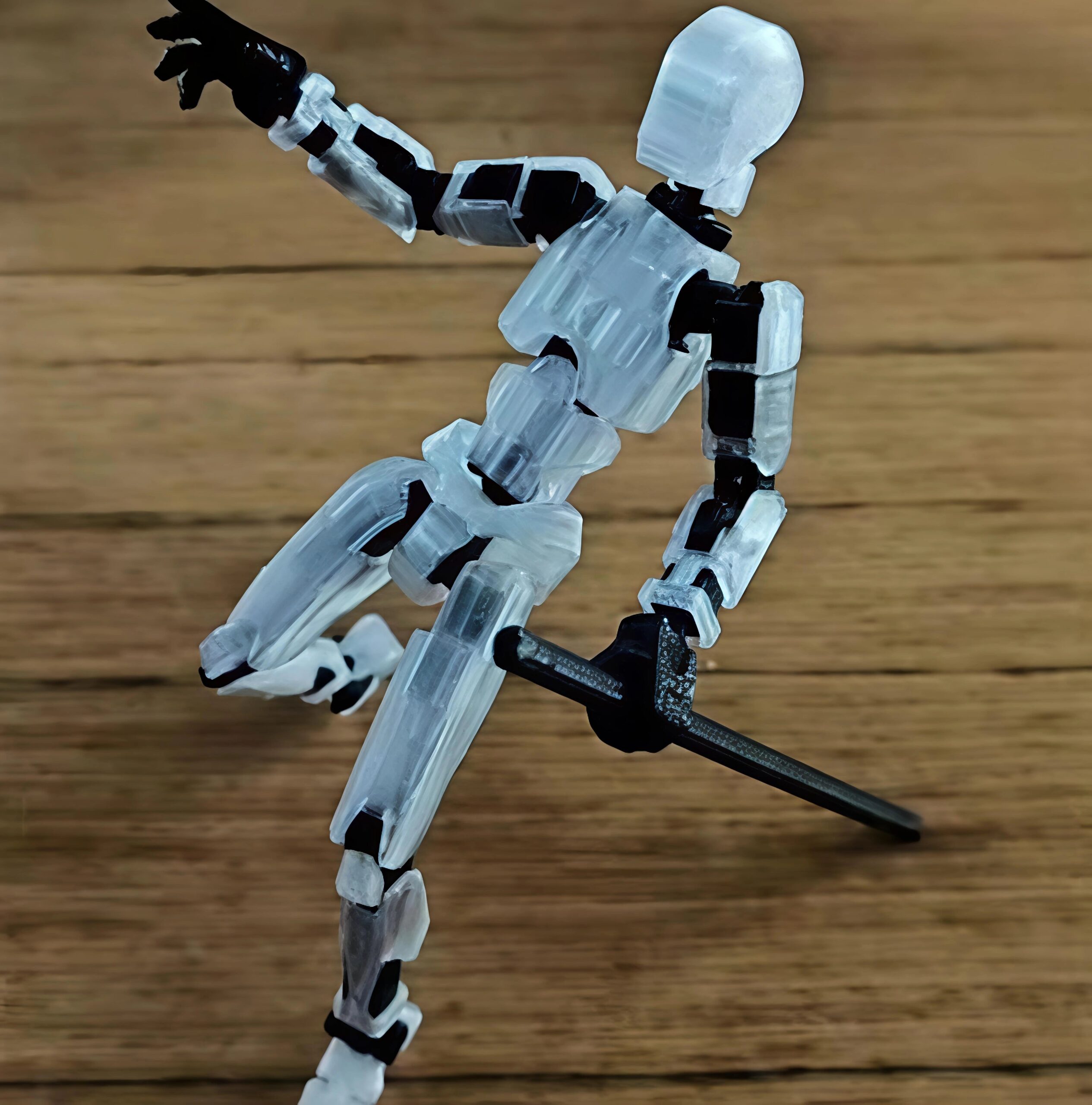 T13 Multi-Jointed 3D Printed Action Figure DIY Model Kit – Fully Articulated Poseable Robot Dummy Figure for Stop Motion & Drawing (Ages 12+) - Image 2
