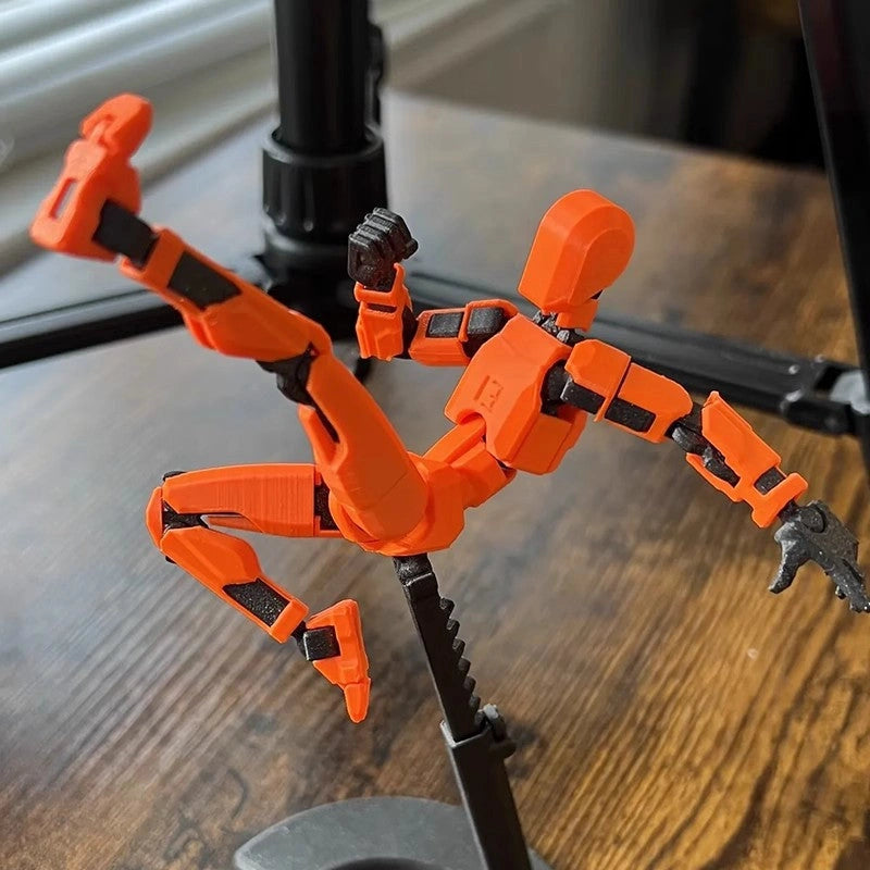 T13 Multi-Jointed 3D Printed Action Figure DIY Model Kit – Fully Articulated Poseable Robot Dummy Figure for Stop Motion & Drawing (Ages 12+) - Image 6