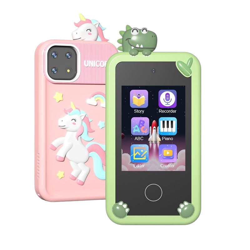 Kids 4G Smart Toy Phone with Touch Screen & Camera – Learning Desktop Mobile with Beads & Cute Cases – Available at Giggly Groves - Image 9