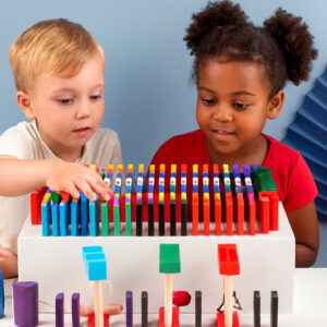 Giggly Groves Wooden Building Blocks for Toddlers - BPA Free Montessori Toy