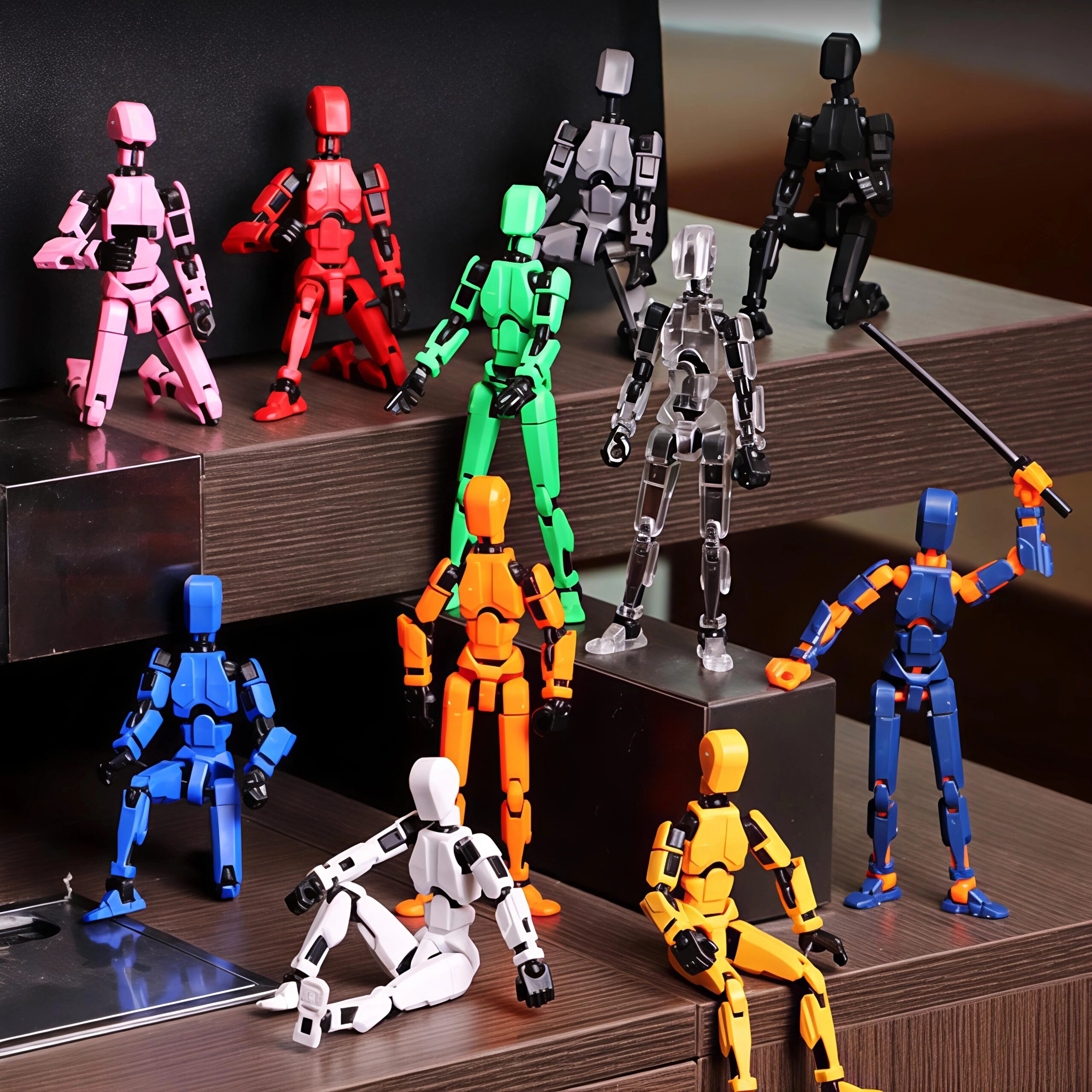 T13 Multi-Jointed 3D Printed Action Figure DIY Model Kit – Fully Articulated Poseable Robot Dummy Figure for Stop Motion & Drawing (Ages 12+) - Image 20