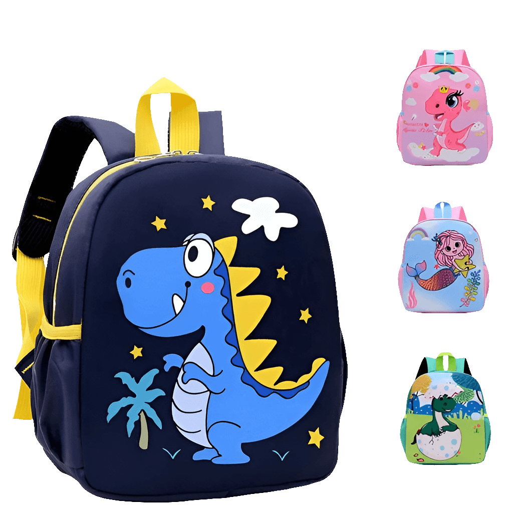 Adorable Dinosaur Cartoon Kids Backpack - Waterproof School Bag for Kindergarten and Primary Students - Image 17