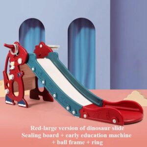 Interactive Unicorn-Themed Kids Slide with Music, Basketball Hoop & Ring Toss - Outdoor Fun Playset for Boys & Girls