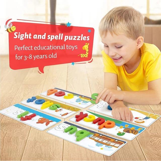Montessori See and Spell Learning Toy - Educational Spelling Puzzle for Kids - Image 5