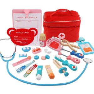 Interactive Wooden Doctor Playset - Educational Play Toy for Kids