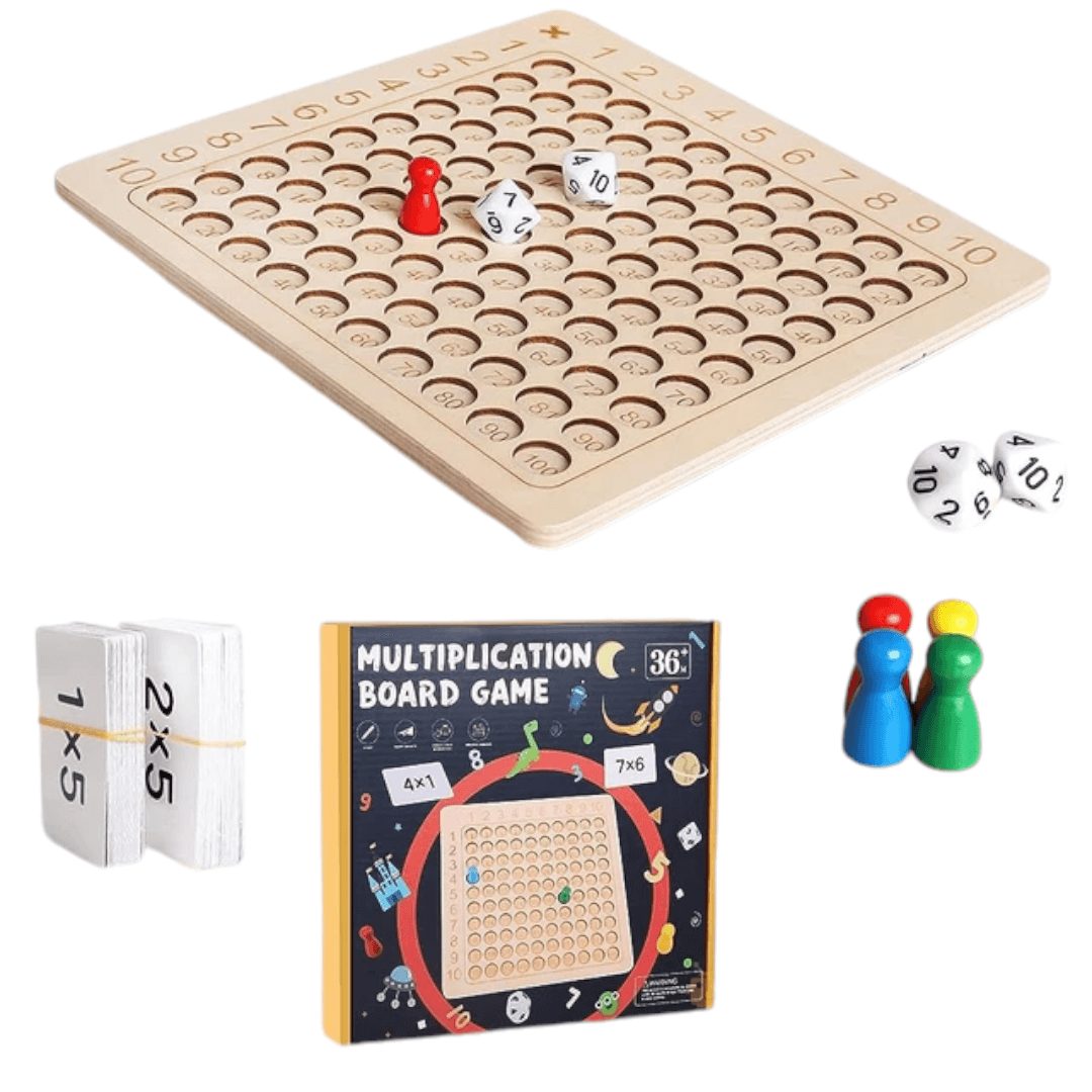 Interactive Montessori Multiplication Machine Board Game - Fun Math Learning for Kids | Giggly Groves - Image 4