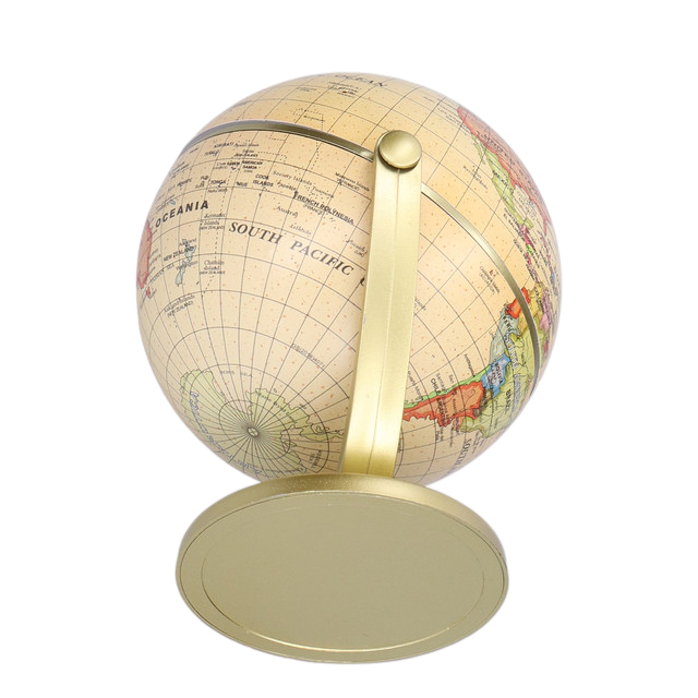 Educational Mini World Globe - Desktop Rotating Earth Geography Globe for Kids and Office | English Edition Teaching Tool - Image 6