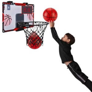 Red Light-Up Scoring Basketball Hoop for Kids – Includes Pump & Mounting Tools | Fast Delivery via Giggly Groves