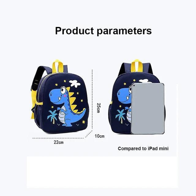 Adorable Dinosaur Cartoon Kids Backpack - Waterproof School Bag for Kindergarten and Primary Students - Image 2